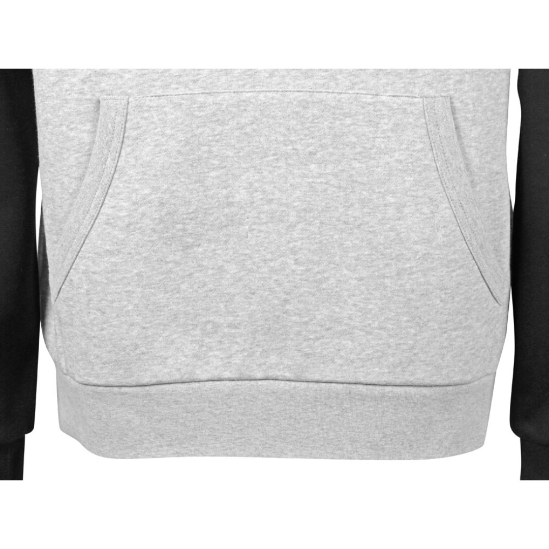 Толстовка с капюшоном «Dublin» мужская, черный/серый меланж