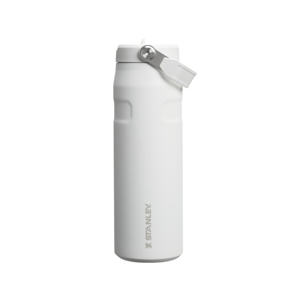 Бутылка для воды объемом 700 мл с откидной трубочкой Stanley IceFlow™ 2.0 - Frosted white