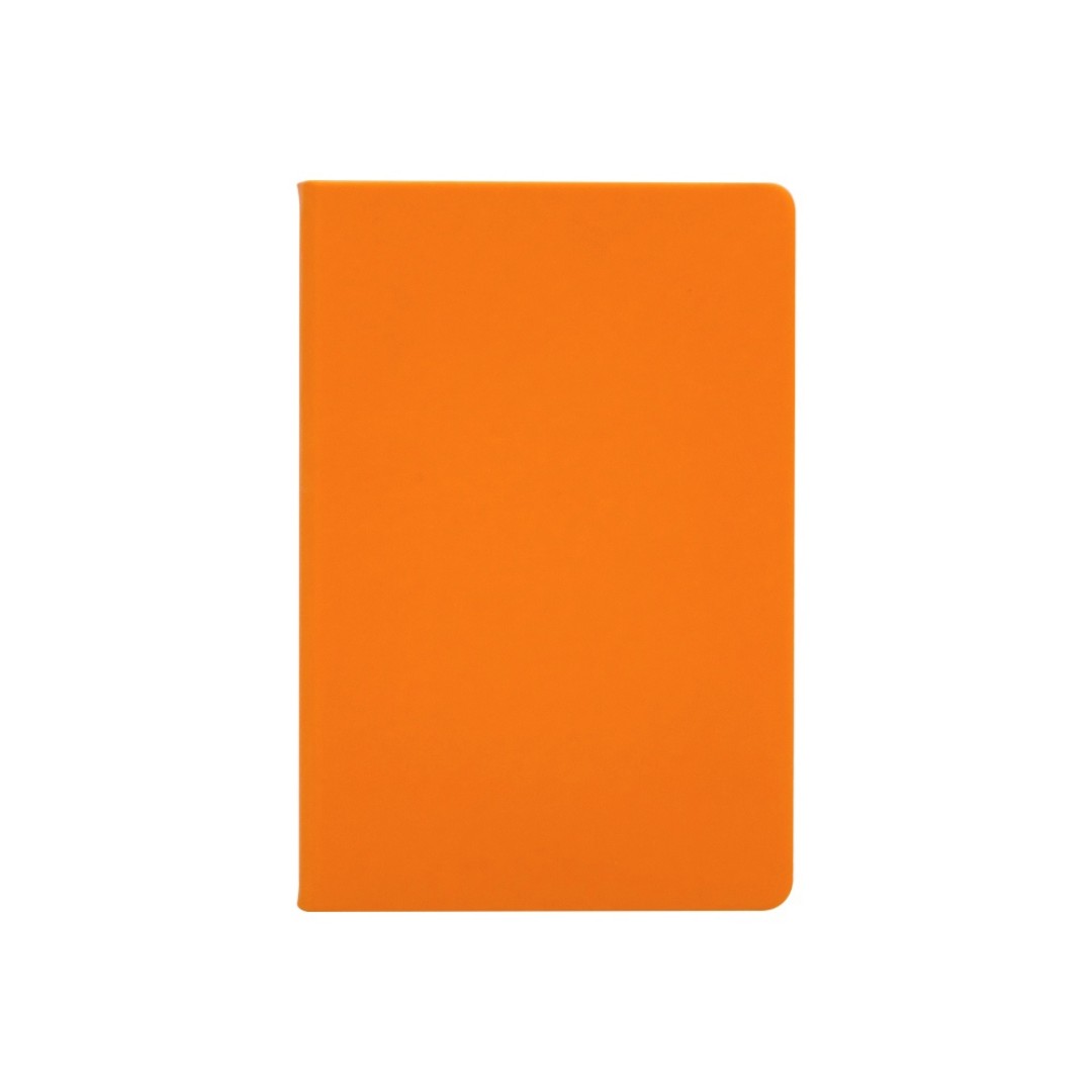 Бизнес-блокнот "С3" софт-тач с магнитом, твердая обложка, 128 листов, оранжевый