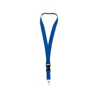 Ланъярд "Berra" со съемным креплением, ярко-синий