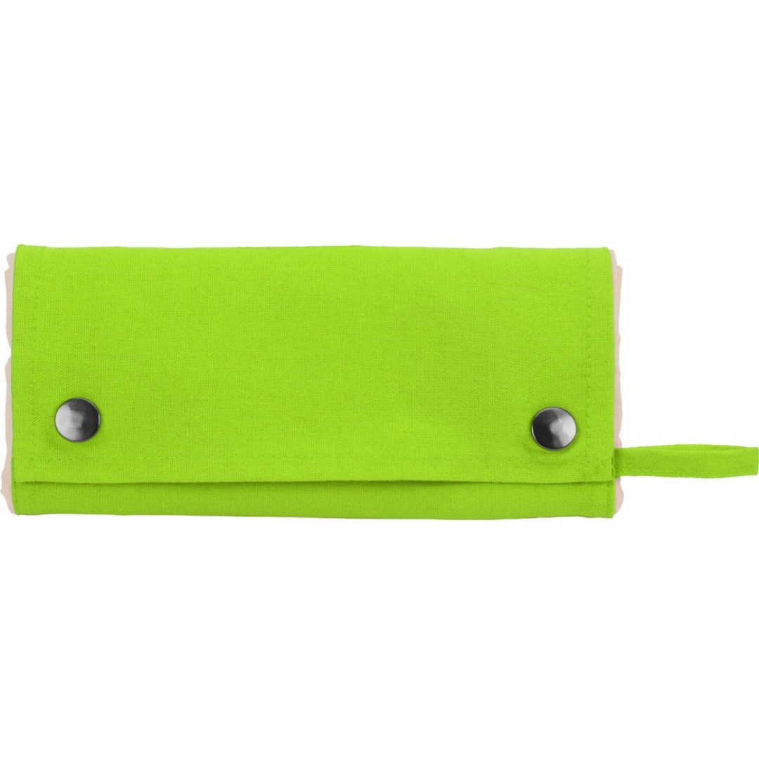 Складная хлопковая сумка для шопинга Gross с карманом, зеленое яблоко