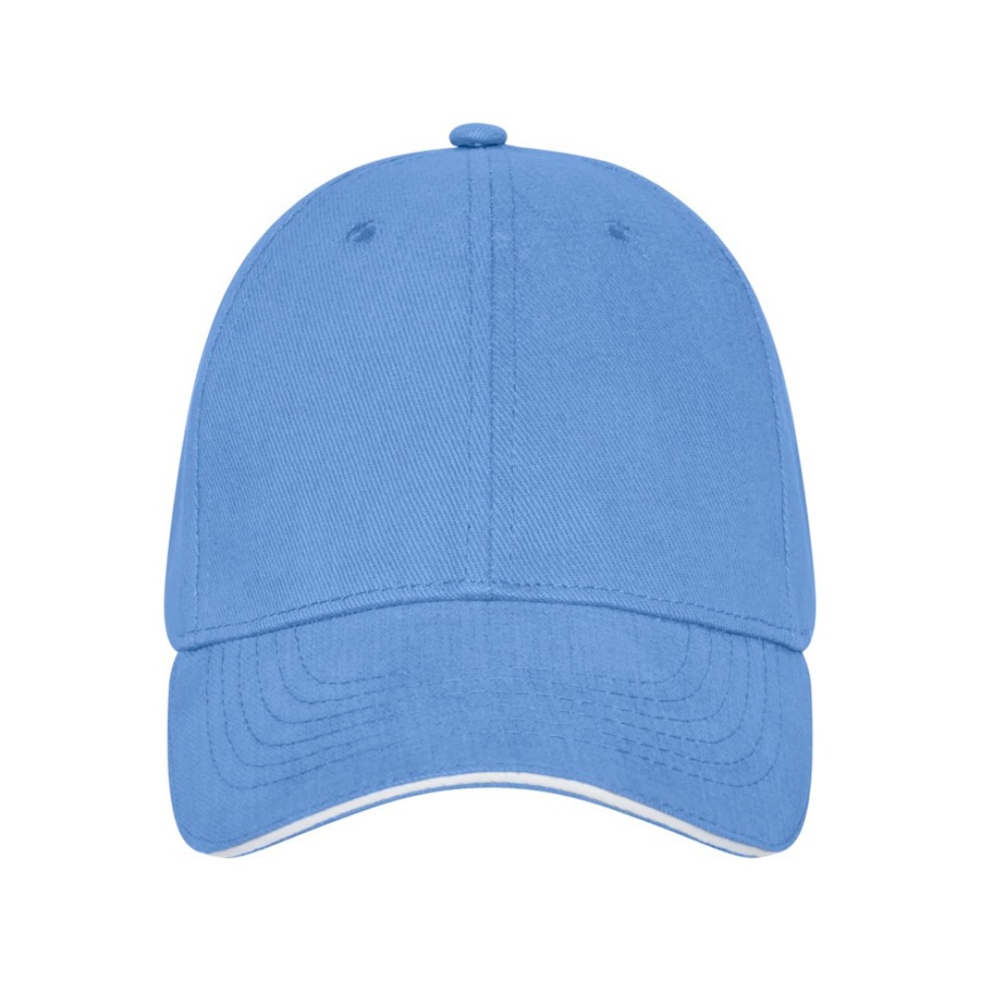 Бейсболка Darton, 6 панелей, светло-синий