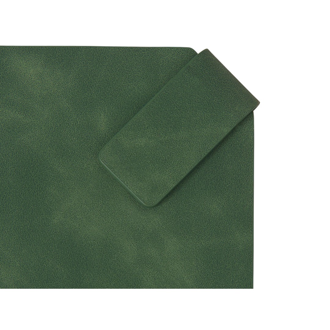 Блокнот А5 в гибкой обложке "Chaplin", зеленый