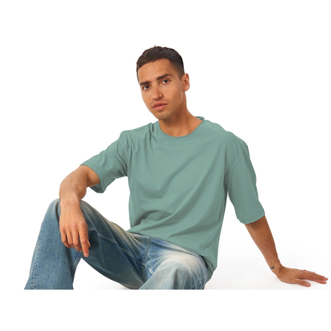 Футболка оверсайз «Liyon» унисекс, пыльно-бирюзовый