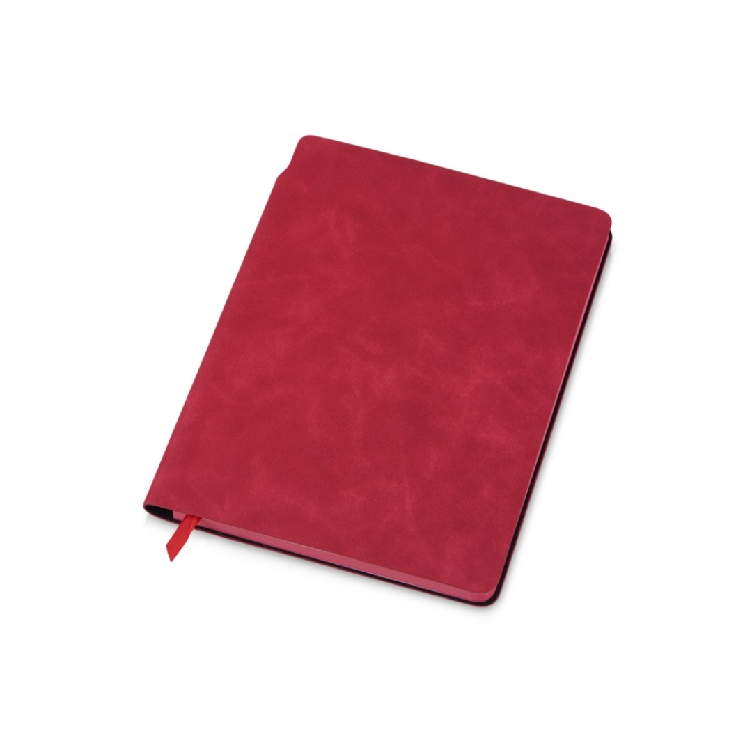 Блокнот А5 "Notepeno Max", 96 листов 80 гр/м2 белой FSC бумаги, красный