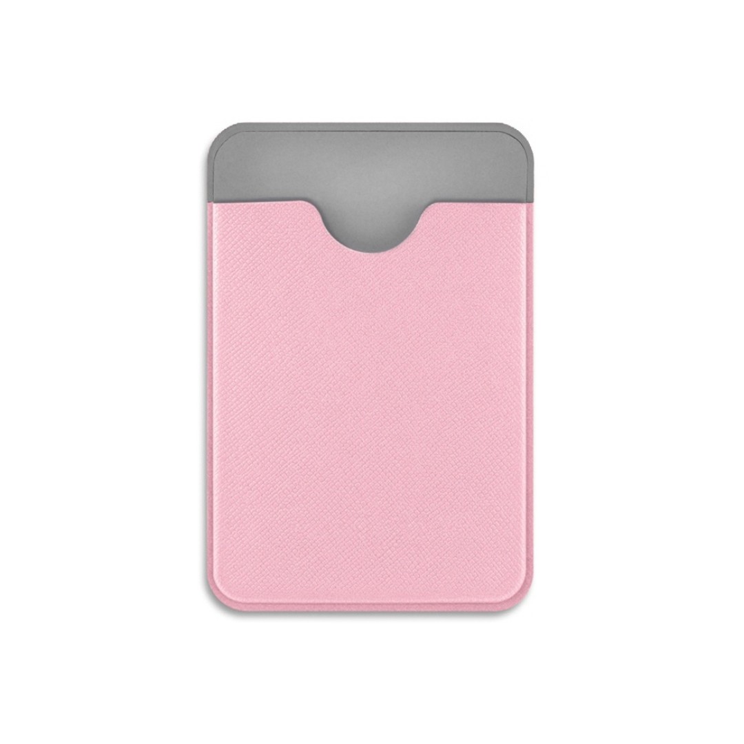 Чехол-картхолдер Favor на клеевой основе на телефон для пластиковых карт и и карт доступа, розовый