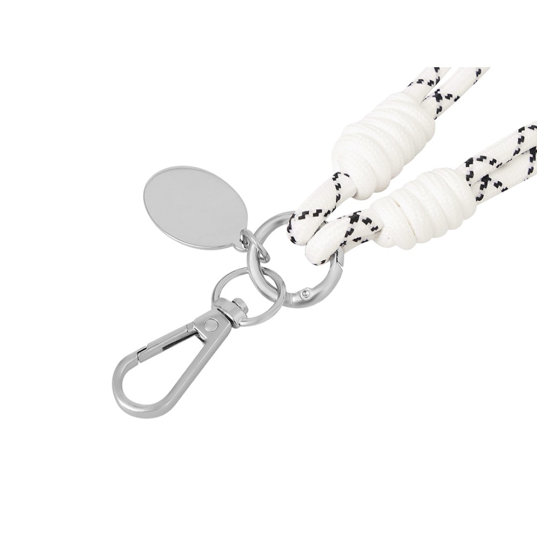 Брелок-браслет "Bohemian", черно-белый