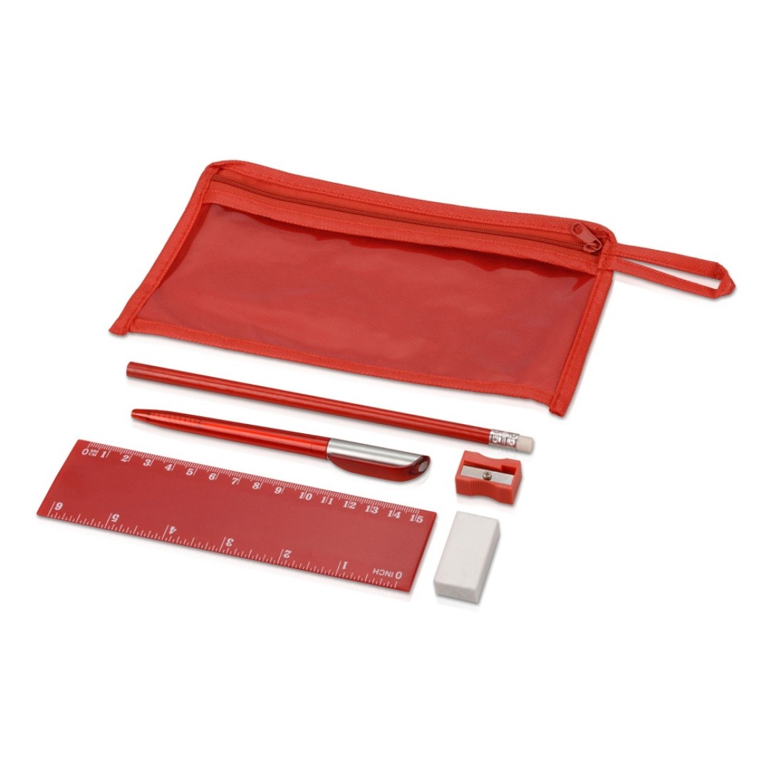 Набор канцелярский "Хелла", красный