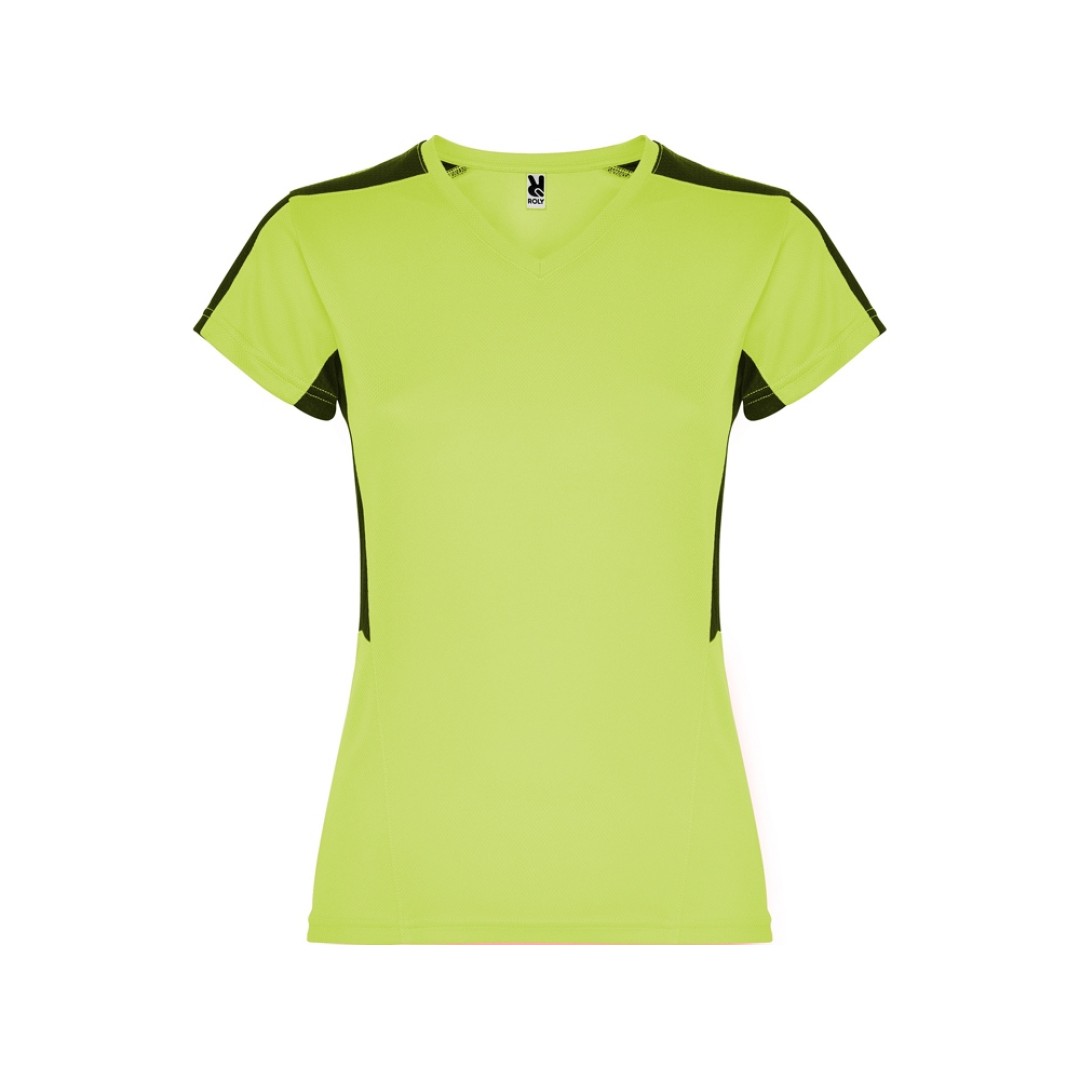 Футболка "Suzuka" женская, лаймовый пунш/черный