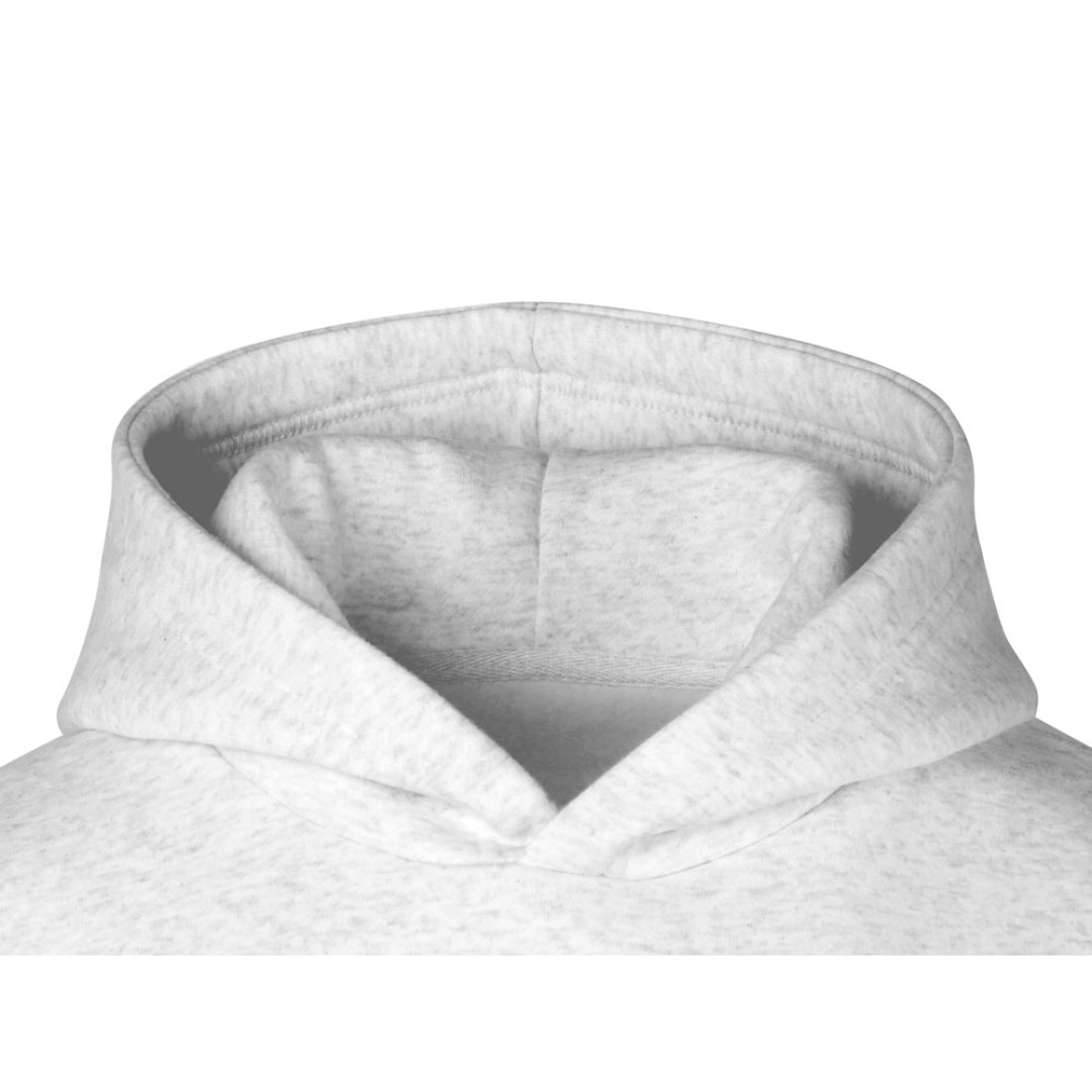 Толстовка с капюшоном оверсайз «Berlin» унисекс, белый меланж