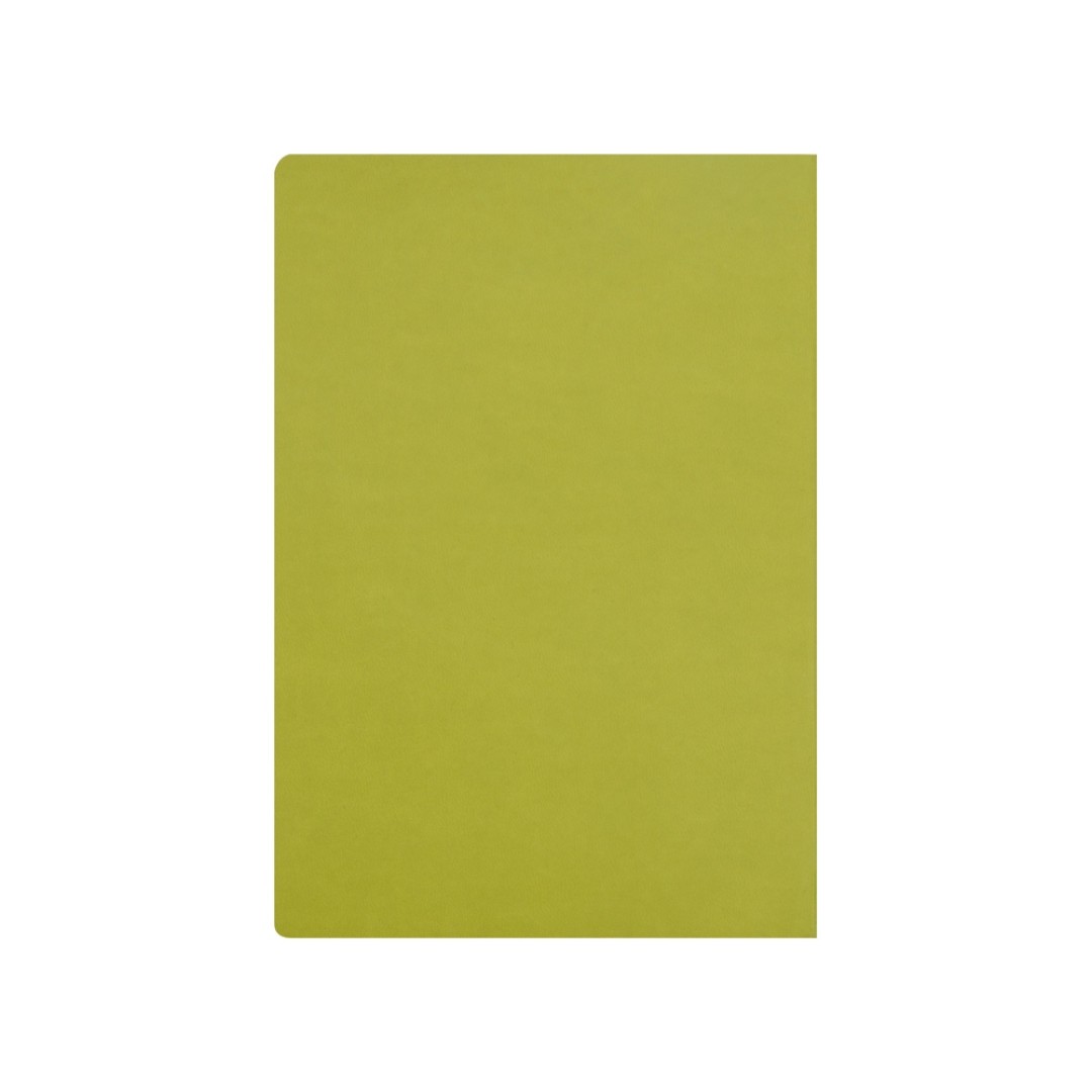 Блокнот «Wispy» линованный в мягкой обложке, зеленое-яблоко (Р)