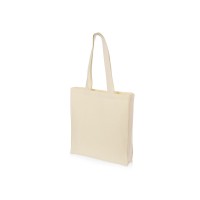 Сумка Donny из хлопка с донной складкой и парусиновыми ручками, натуральный