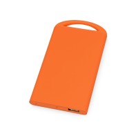 Портативное зарядное устройство "Shine" с зеркальной гравировкой, 4000 mAh, оранжевый
