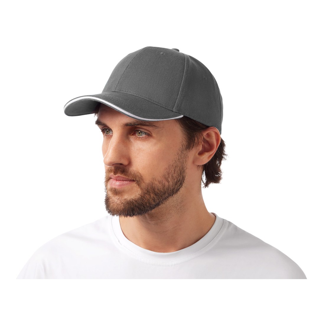 Бейсболка «Cancun», темно-серый/белый