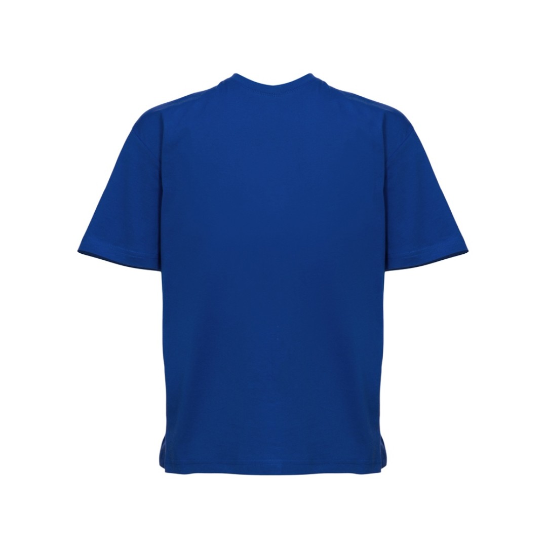 Детская футболка оверсайз «Liyon», классический синий