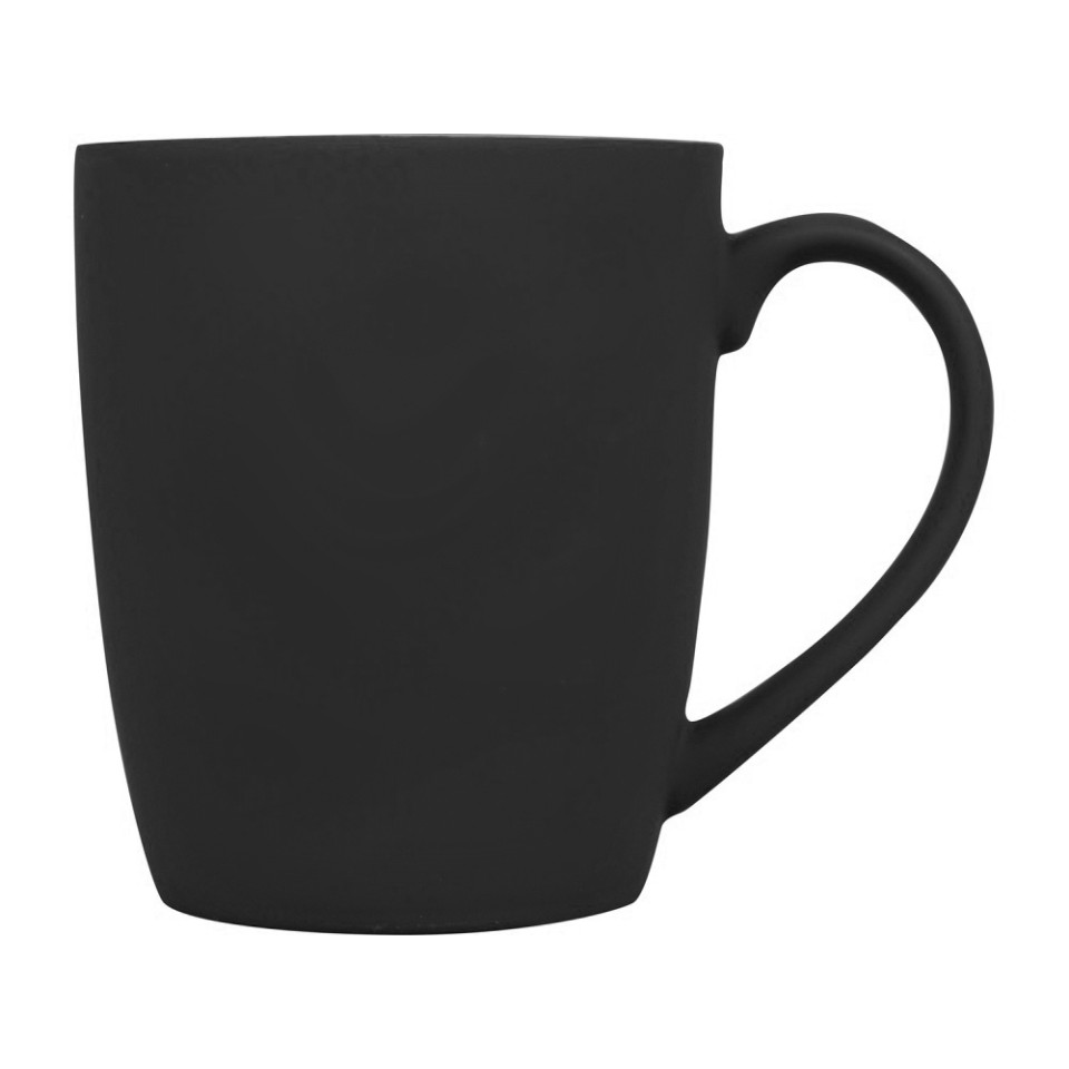 Кружка с покрытием soft-touch C1, черный