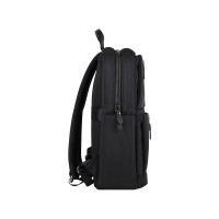 Рюкзак мужской BUGATTI Nero 16'', чёрный, нейлон 1680D/кожа, 29,5х14х44 см