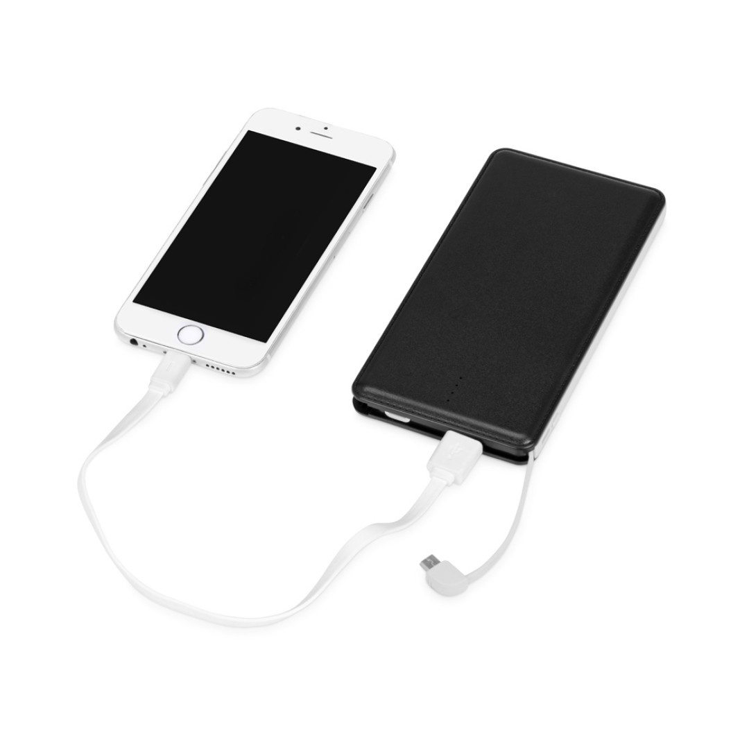 Портативное зарядное устройство "Стор", 10000 mAh, черный