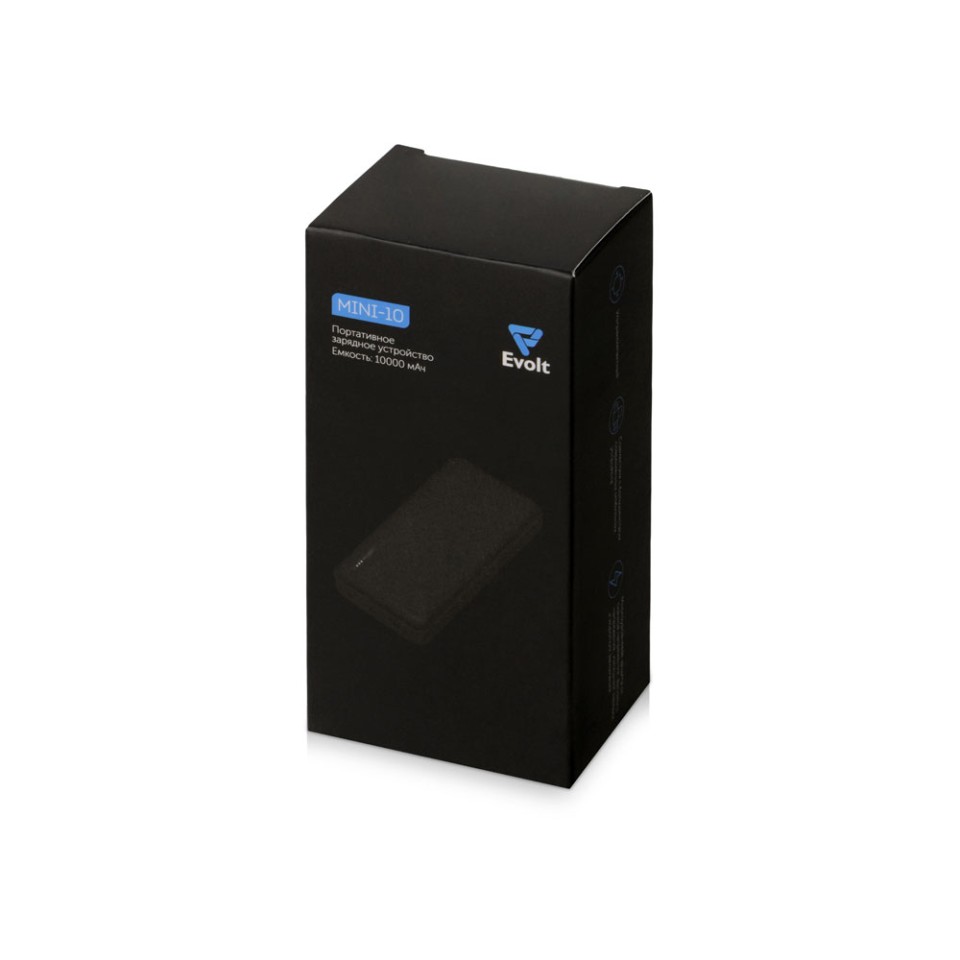 Внешний аккумулятор Evolt "Mini-10", 10000 mAh, белый