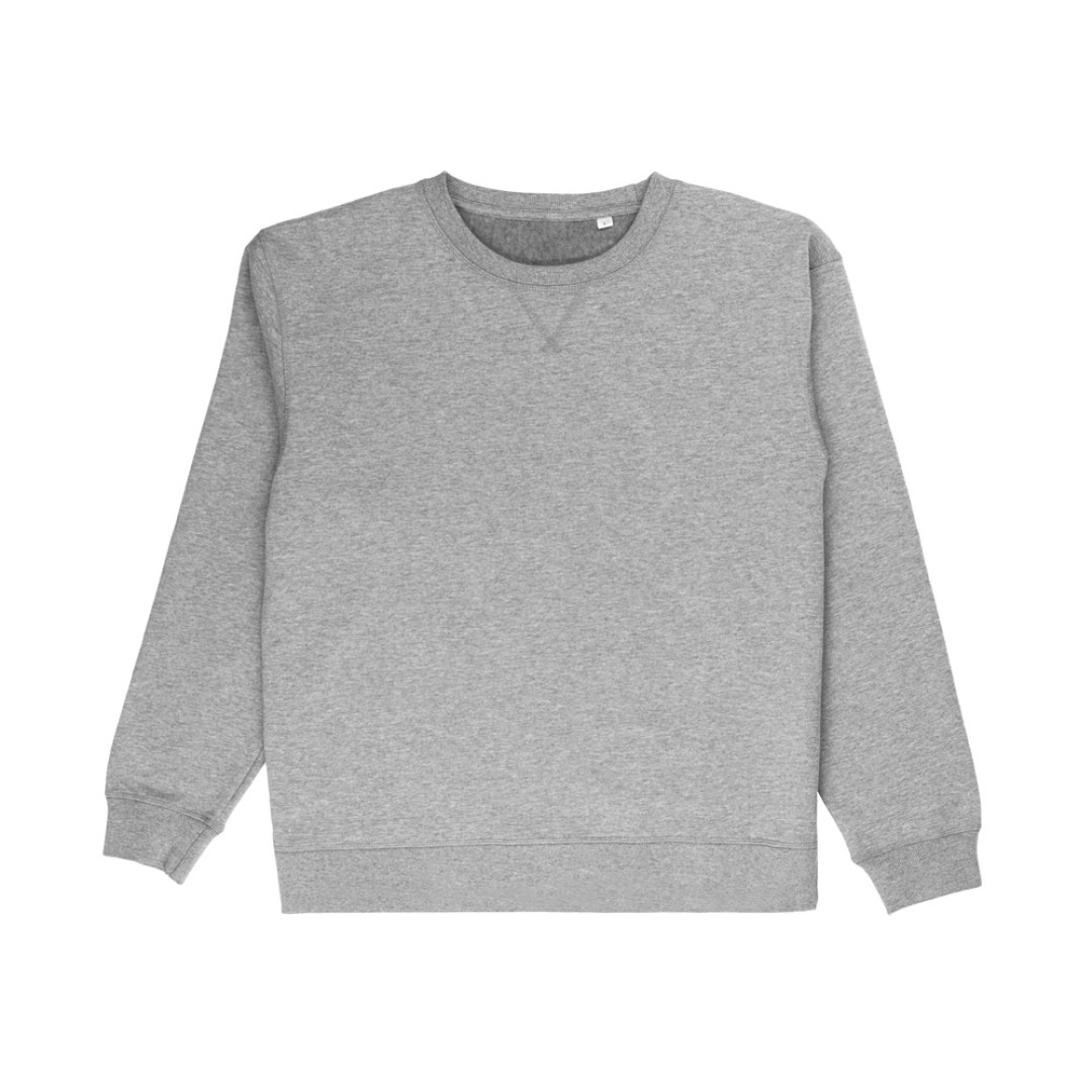 Свитшот оверсайз «Lisbon» унисекс, серый меланж