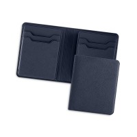 Картхолдер с отделением для бумажных денег "Favor", темно-синий