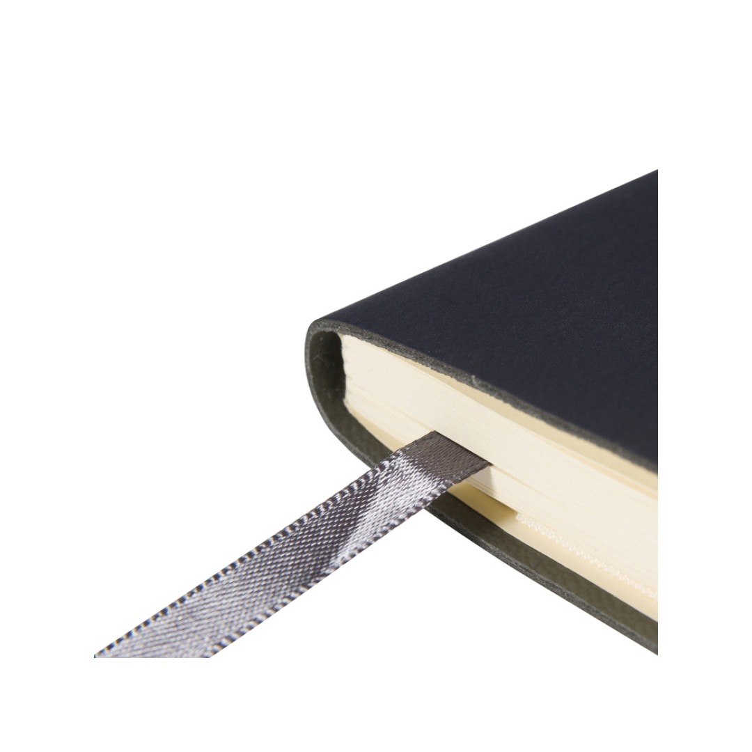 Блокнот А5  "City Flex" на резинке, темно-синий navy