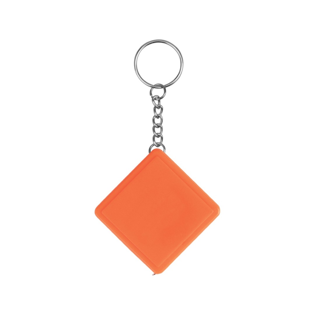 Брелок-рулетка, 1 м., оранжевый