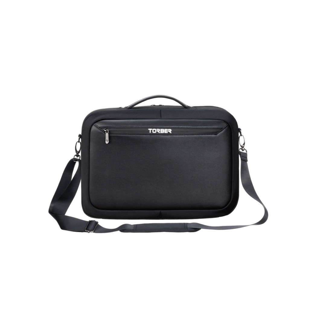 Сумка для ноутбука TORBER VOYAGE 15.6'', черный, нейлон/микрофибра, 43 х 10 х 29 см, 12л