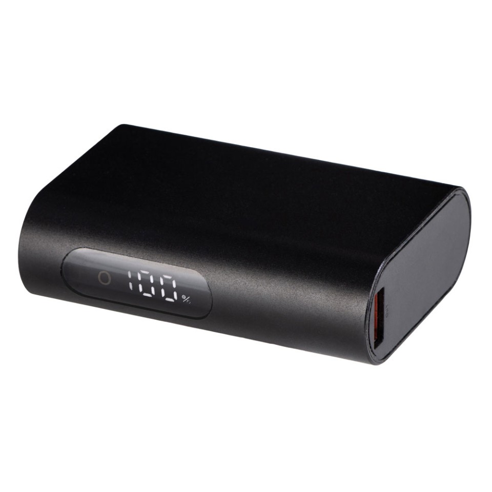 Внешний аккумулятор с QC/PD "Qwik", 10000 mah, черный (Р)