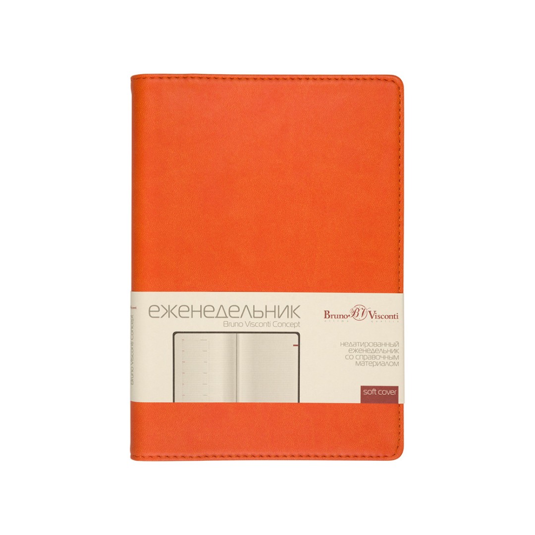 Еженедельник недатированный А5 «Concept», оранжевый