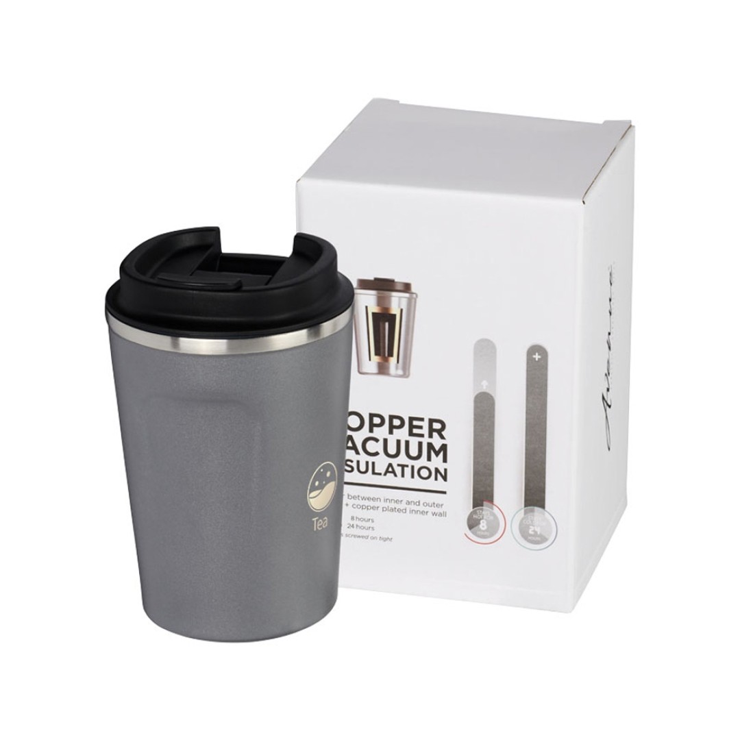 Герметичная медная вакуумная термокружка Thor объемом 360 мл, серый