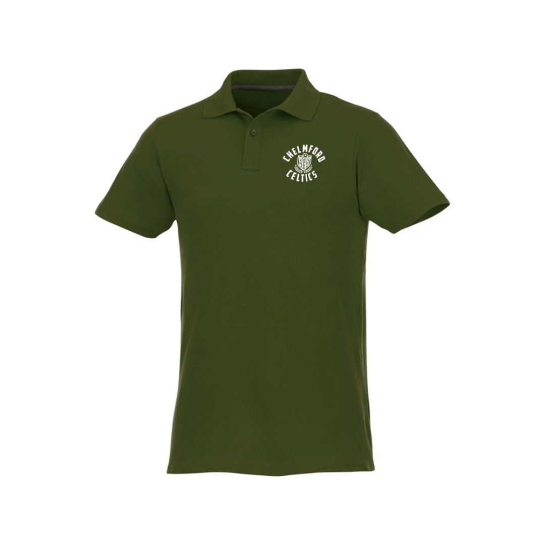 Мужское поло Helios с коротким рукавом, зеленый армейский