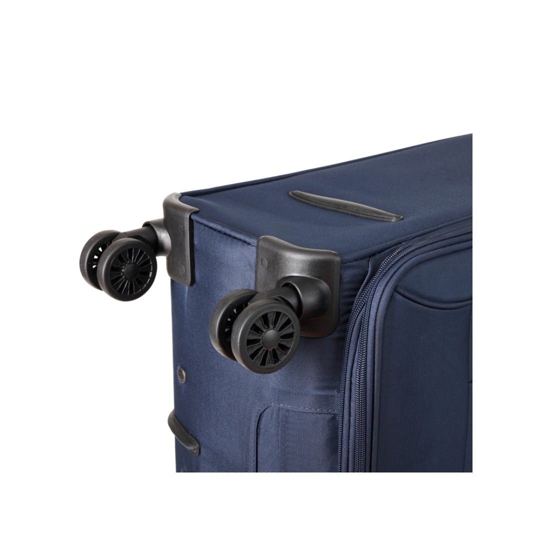 Чемодан TORBER Brosno, синий, нейлон 600D, 48 х 30 х 78 см, 85 л
