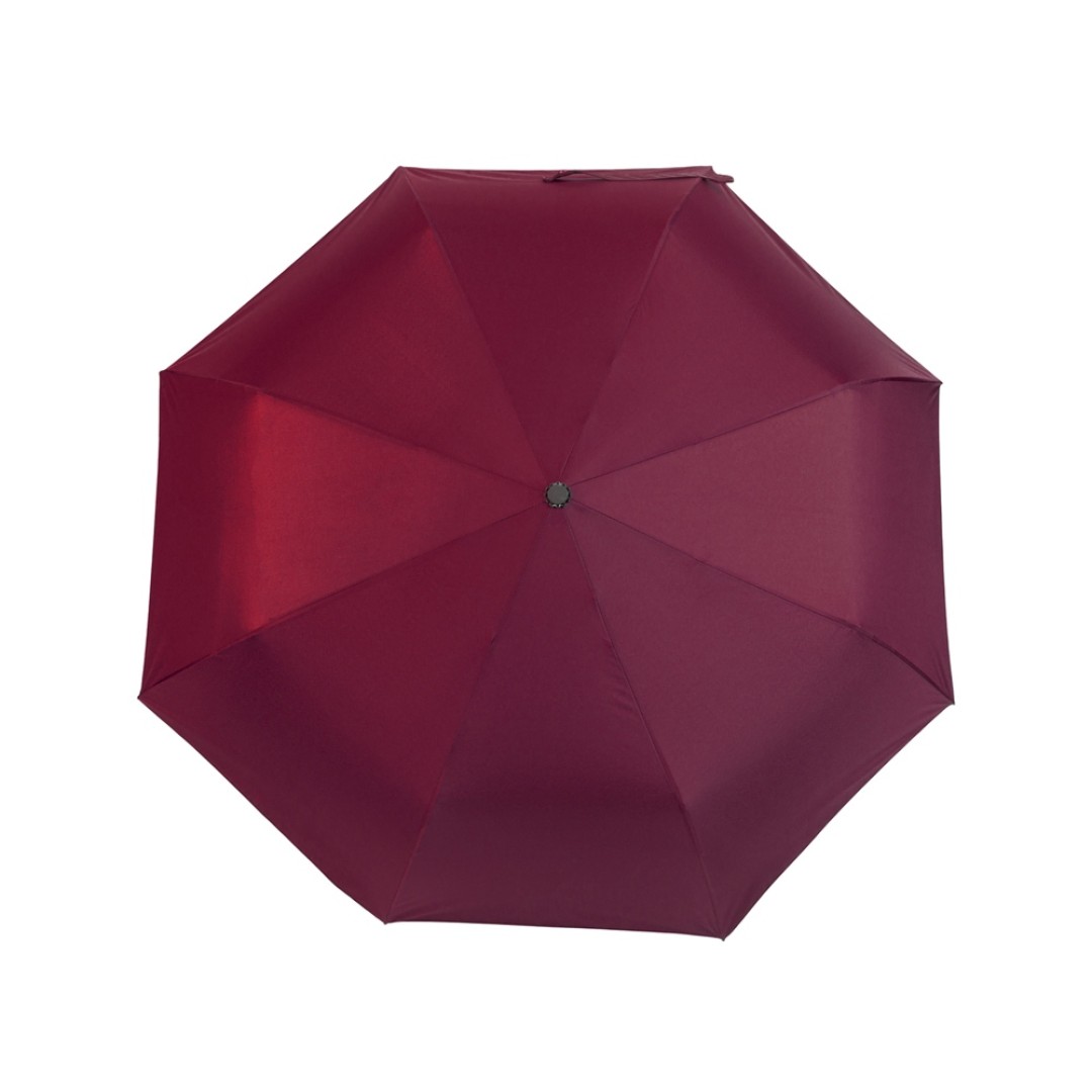 Зонт-полуавтомат Roof с куполом из переработанного пластика, бургунди 7421C
