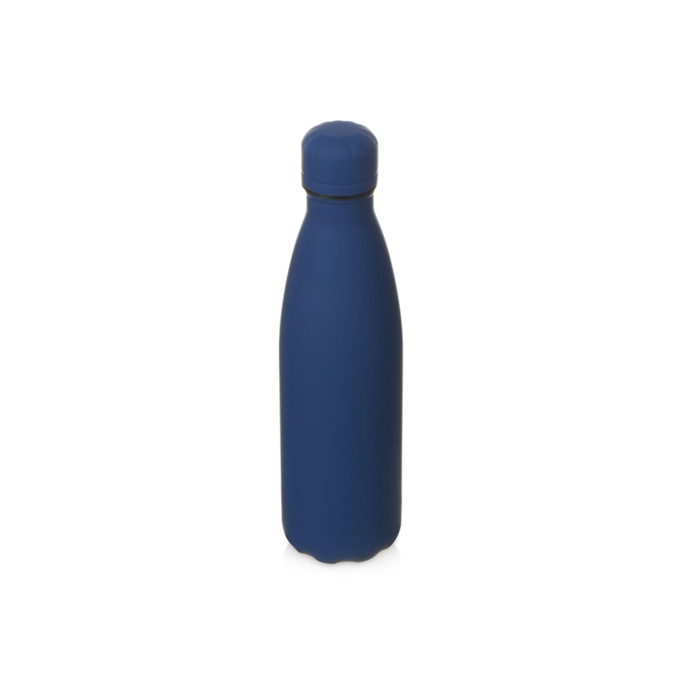 Вакуумная термобутылка "Vacuum bottle C1", soft touch, 500 мл, темно-синий