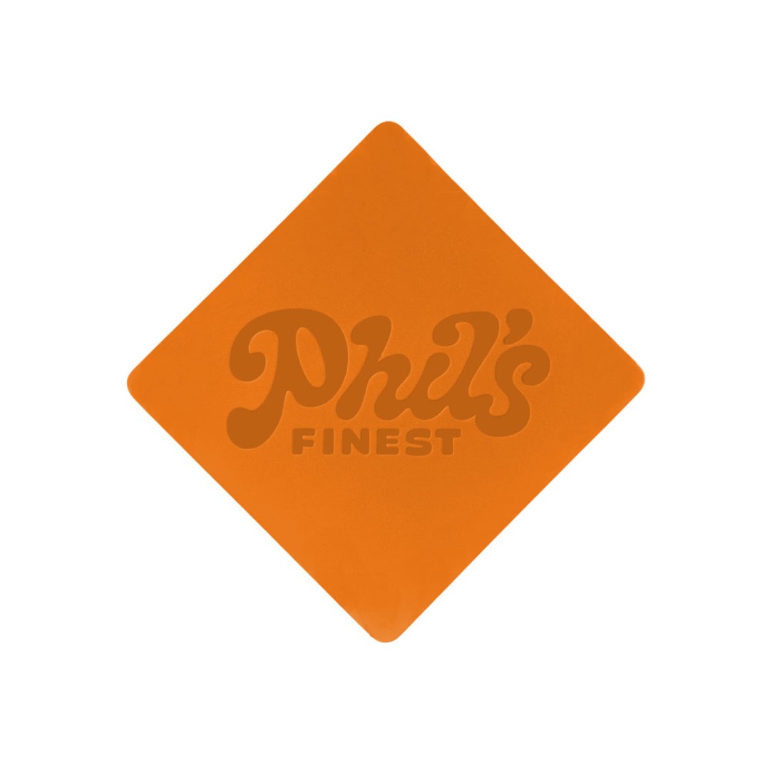 ПАТЧ РОМБ soft-touch (оранжевый) 7,6 х 7,6 см