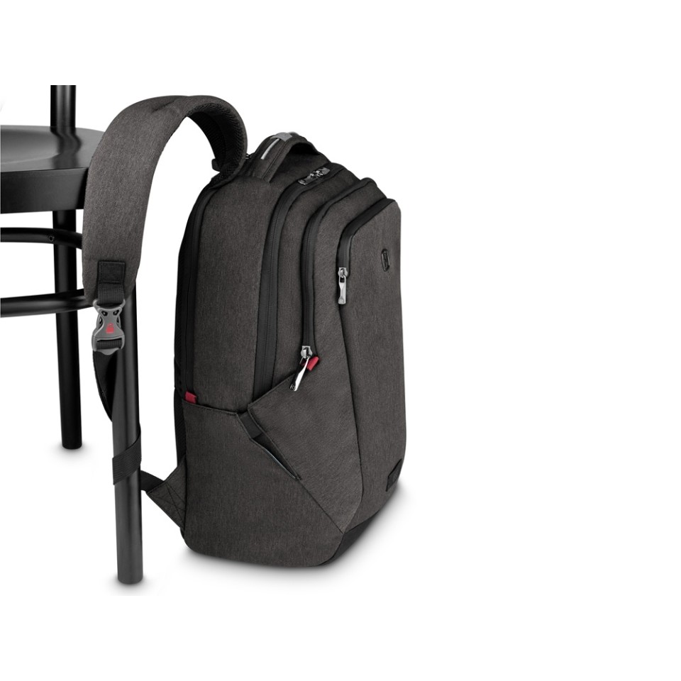 Рюкзак WENGER MX Professional 16”, серый, 100% полиэстер, 33х21х45 см, 21 л