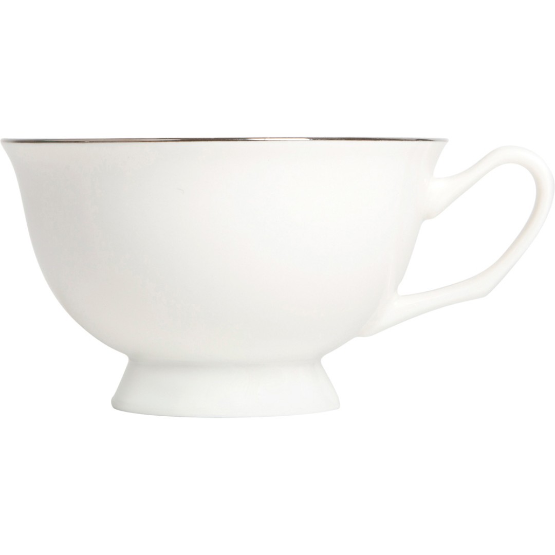 Чайная пара с серебрянной каймой, 200мл