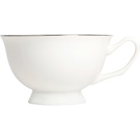 Чайная пара с серебрянной каймой, 200мл