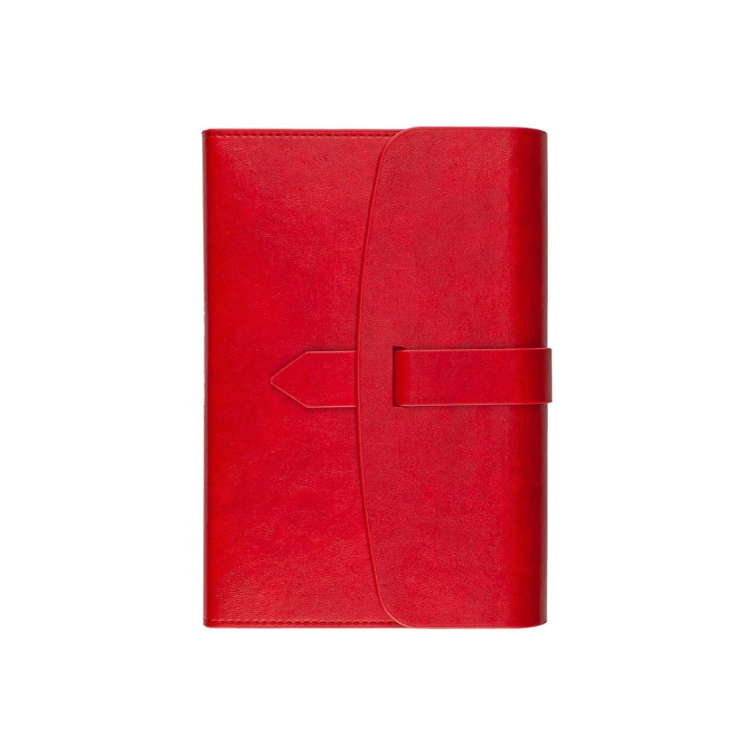 Ежедневник недатированный А5 "Senate" с магнитным клапаном, красный