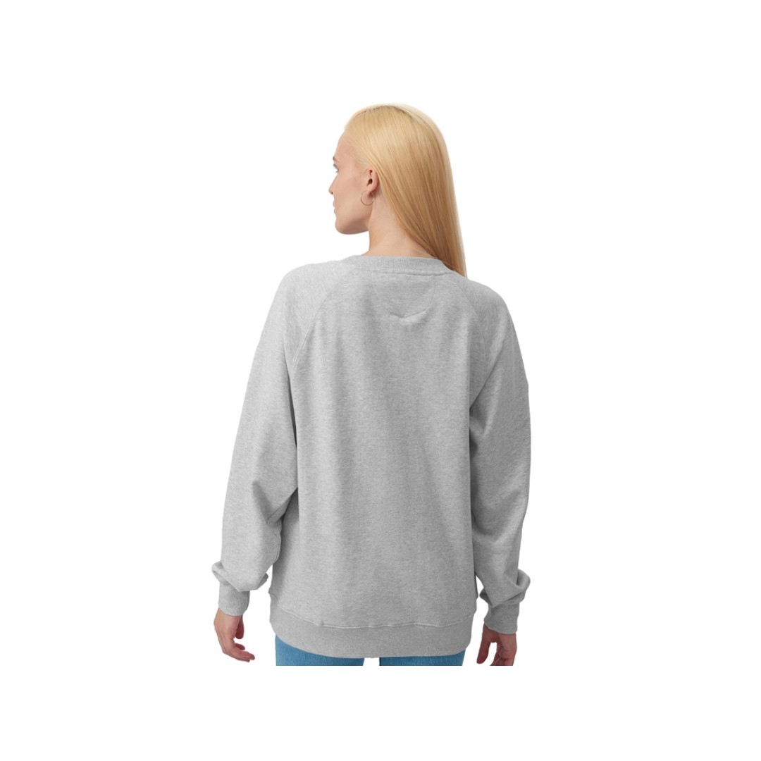 Свитшот оверсайз с рукавом реглан «Belgrade», унисекс, серый меланж