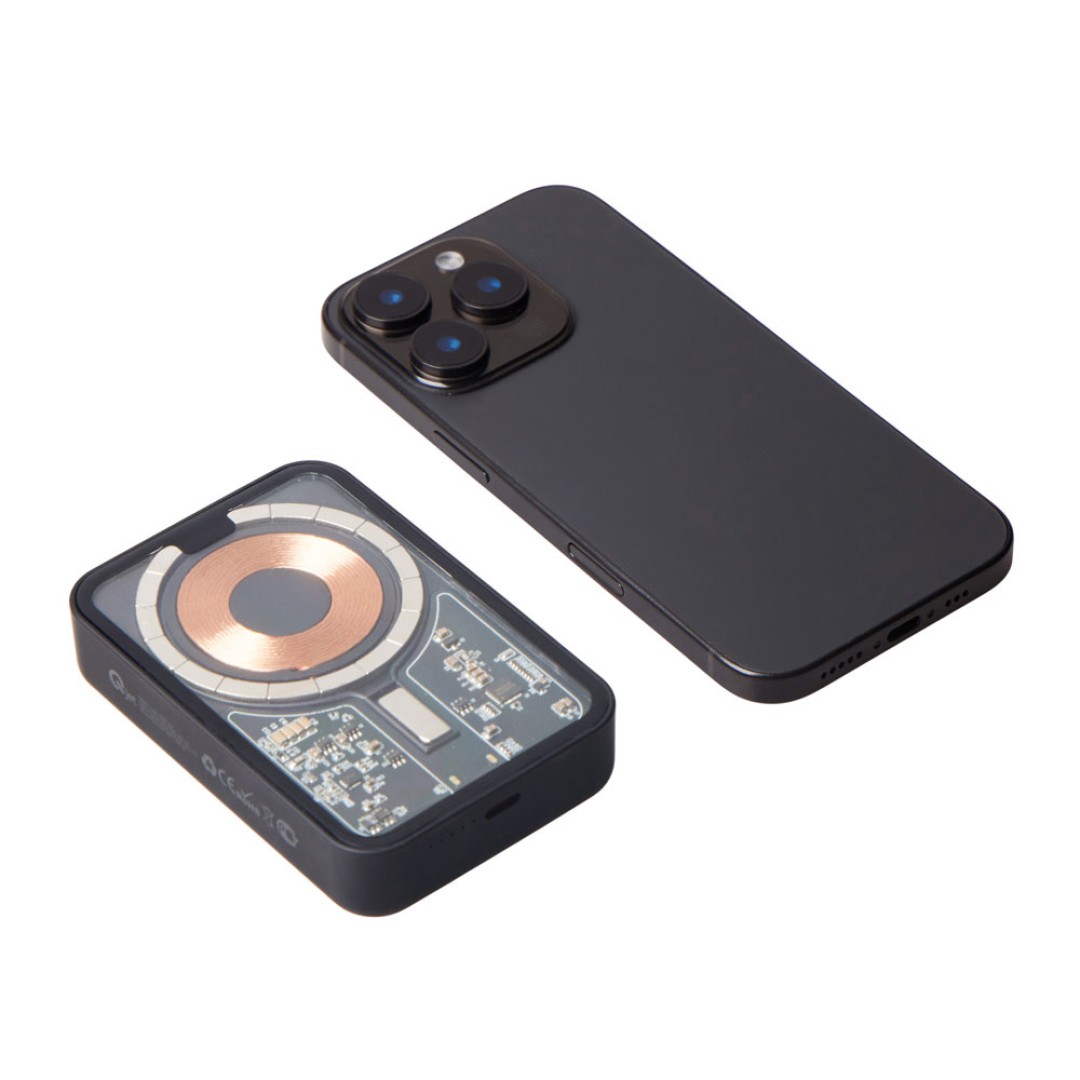 Беспроводной магнитный внешний аккумулятор с QC\PD «MagnifIQ», 10000 мАч, 15 Вт, черный