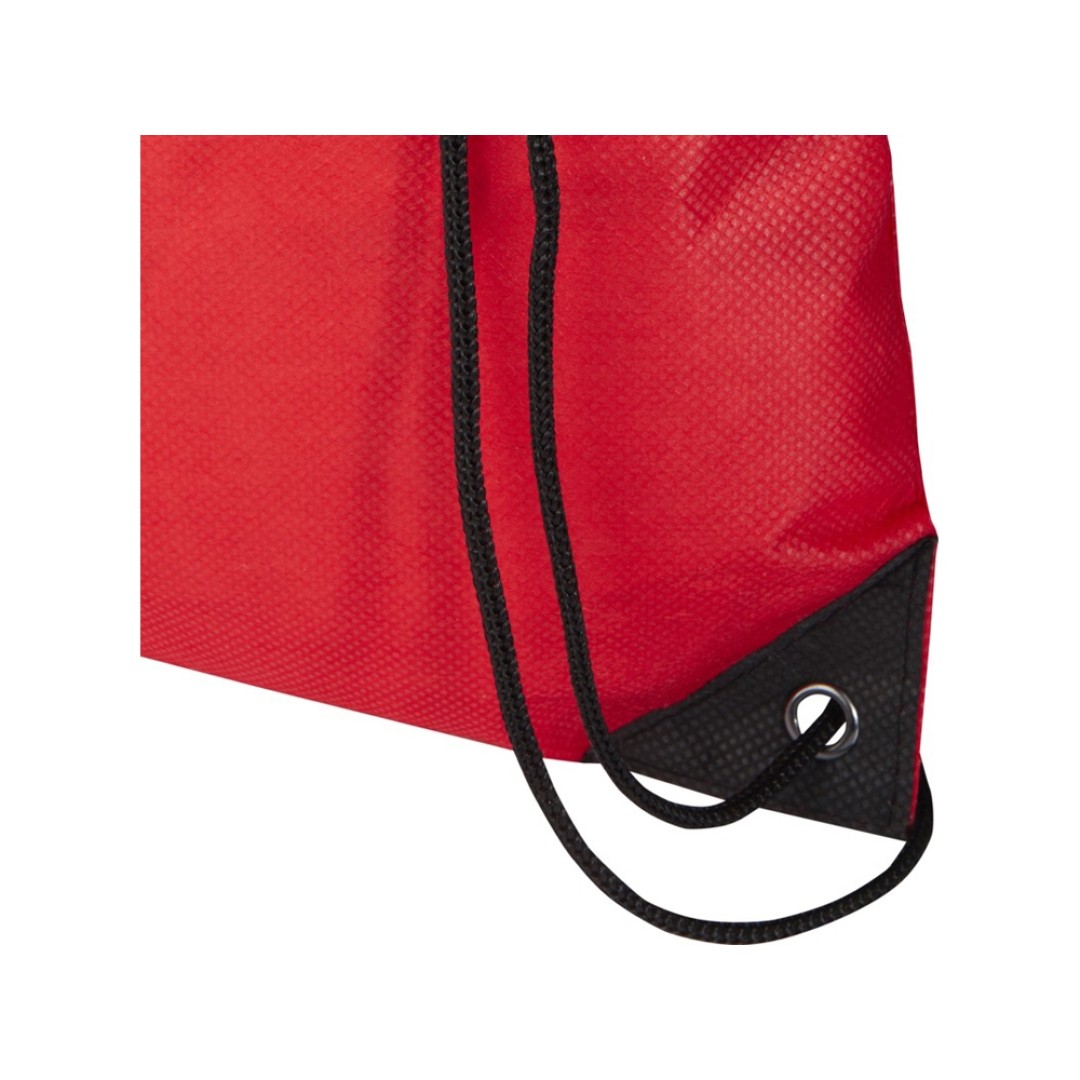 Рюкзак-мешок  на шнурке «Evergreen» из переработанного нетканого материала, красный