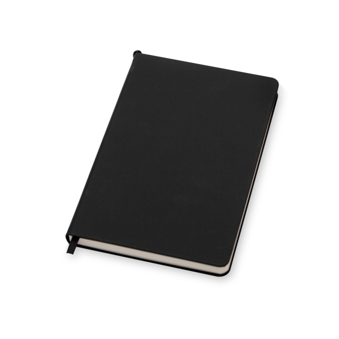 Бизнес-блокнот "С3" софт-тач с магнитом, твердая обложка, 128 листов, черный