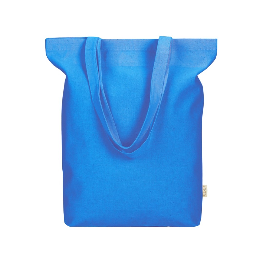 Сумка Fixy из переработанного хлопка с фиксирующей эластичной лентой, синий