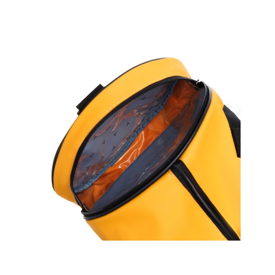 Сумка спортивная TORBER MOBI, желтая, полиэстер 900D с PU покрытием, 45 х 25 х 25 см
