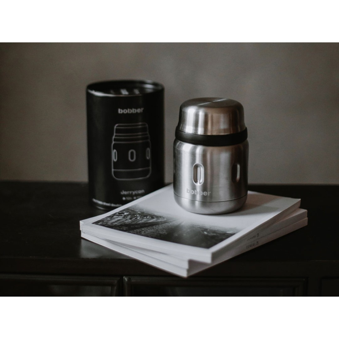 Термос для еды, вакуумный, бытовой, тм "bobber". Объем 0.47 литра. Артикул Jerrycan-470 Matte