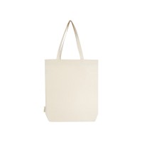 Orissa эко-сумка из органического материала GOTS с широким дном, 180 г/м2, 11 л - Натуральный