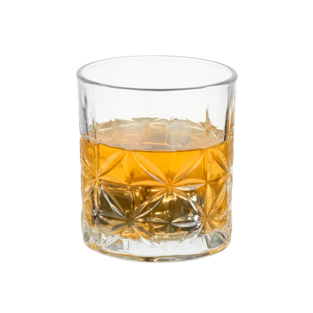 Набор для виски на бамбуковой подставке "Boulevardier"