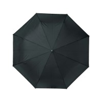 23-дюймовый автоматический зонт Alina из переработанного ПЭТ-пластика, черный